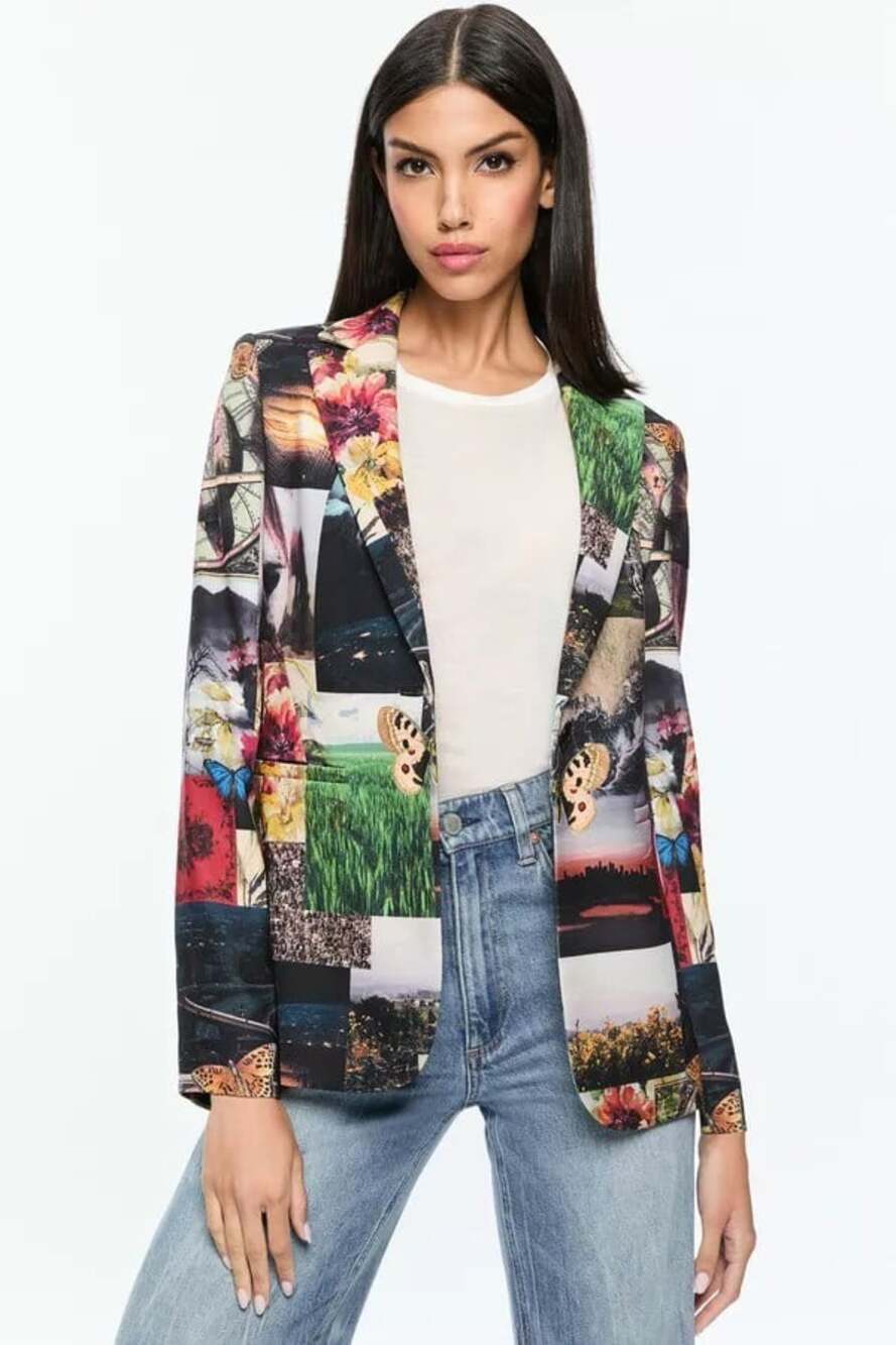 Alice + Olivia Macey Eco Fusion Blazer 6